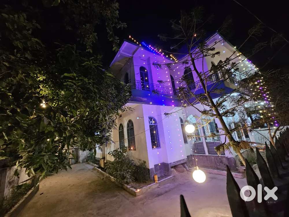 2bhk road facing with car parking and garden area.