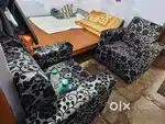 Double Bed And 2 Sofaa