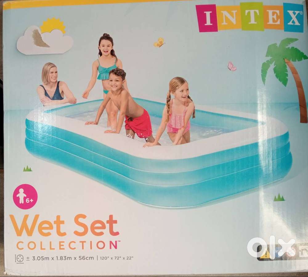Intex Swimming Pool set with Electric Air Fill machine @ Rs. 7,900/-
