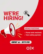 Power tools mechanic and core cutting operators