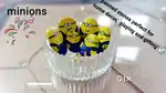 “Unique Art Painted Stones.Minions set of 6