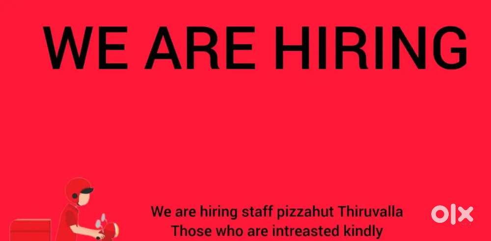 Looking for staff in pizzahut
