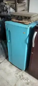 Sky blue colour single door fridge proper working condition LG brand