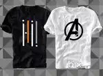 Printed Men White, Black T-Shirt (Pack of 2)