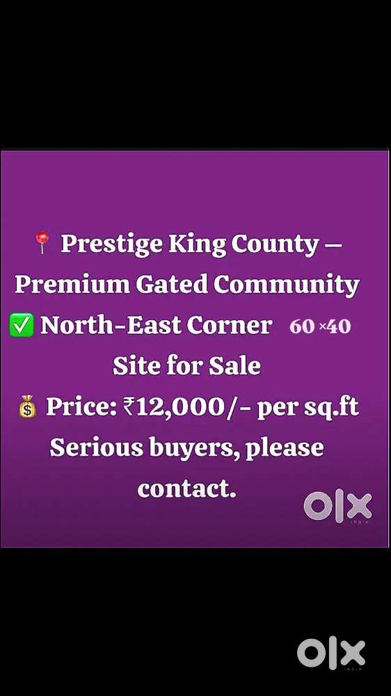 Premium site ,lake view  site for sale . This is a premium site.