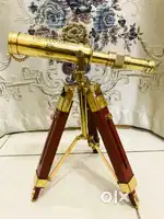 Vintage brass wood Victoria Stand telescope 22 Inch