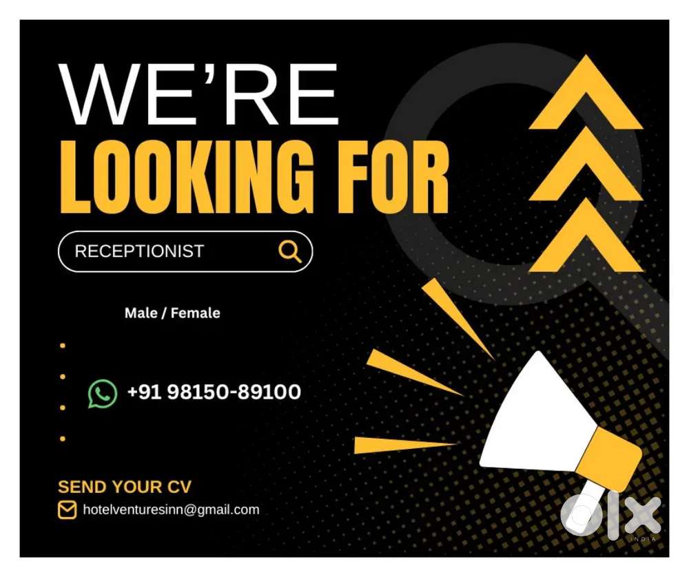 Front desk Manager Male / Female