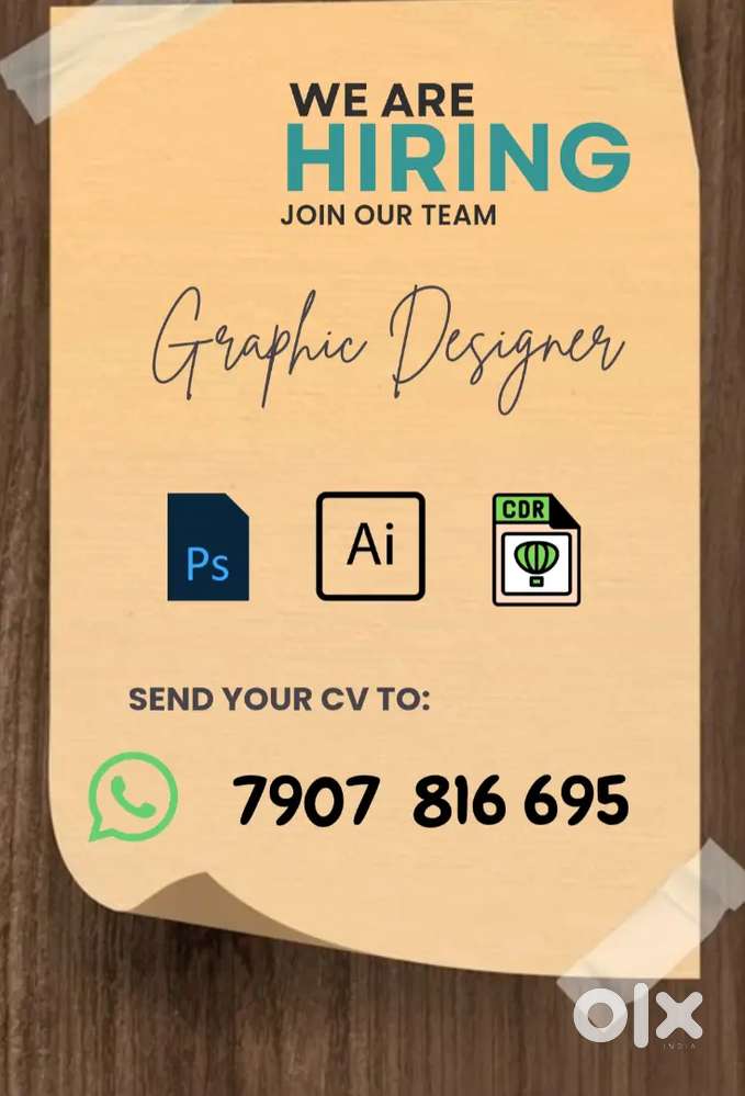 Graphic designer experienced in Photoshop,coraldraw, i llustrator