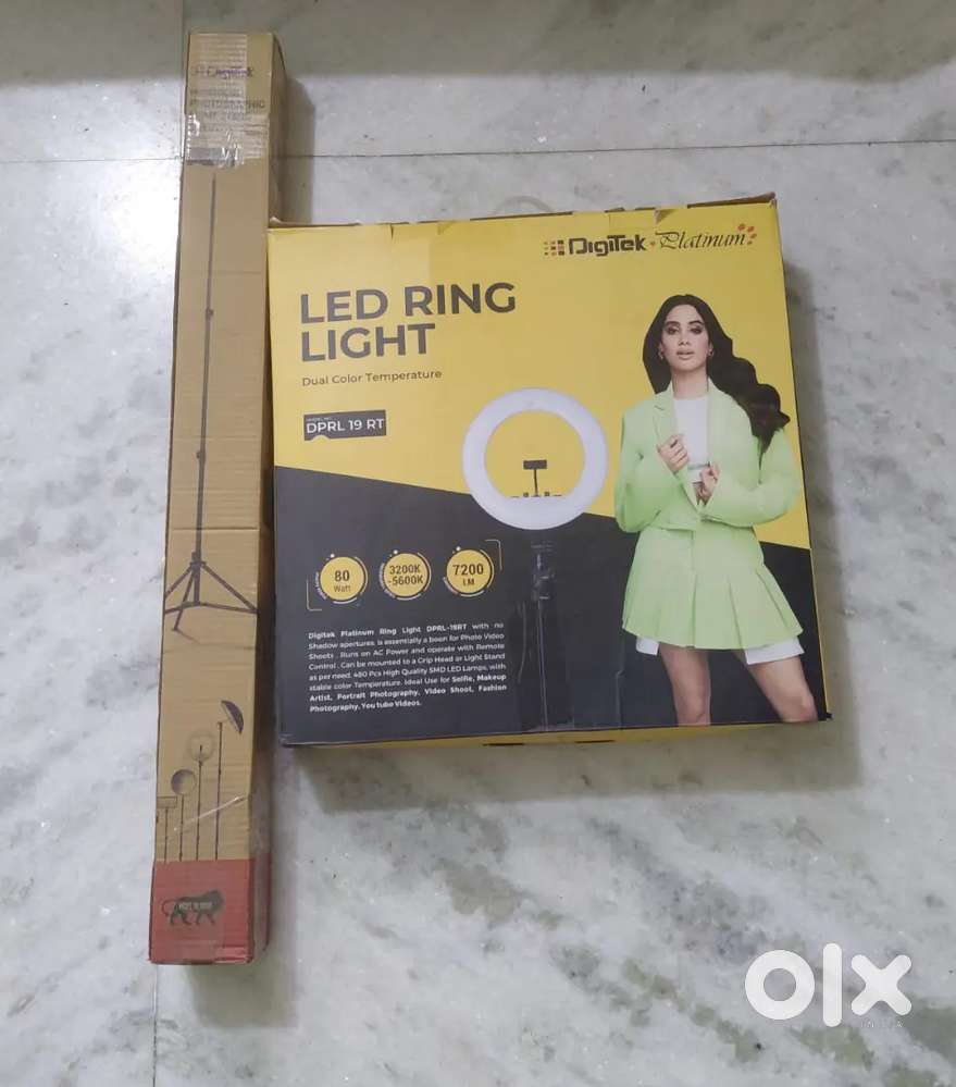 Led ring light & digitek stand