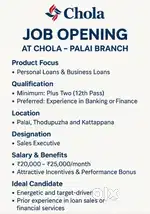 Job Vacancy @ Cholamandalam Finance