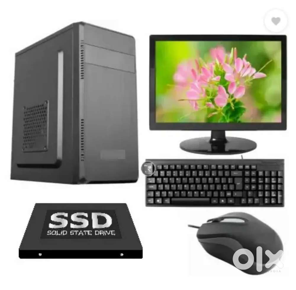 Gaming PC with Monitor and accessories