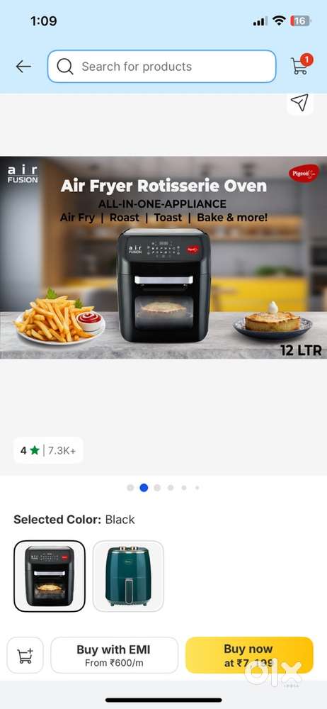 Pigeon 2 in 1 Airfyer 12L