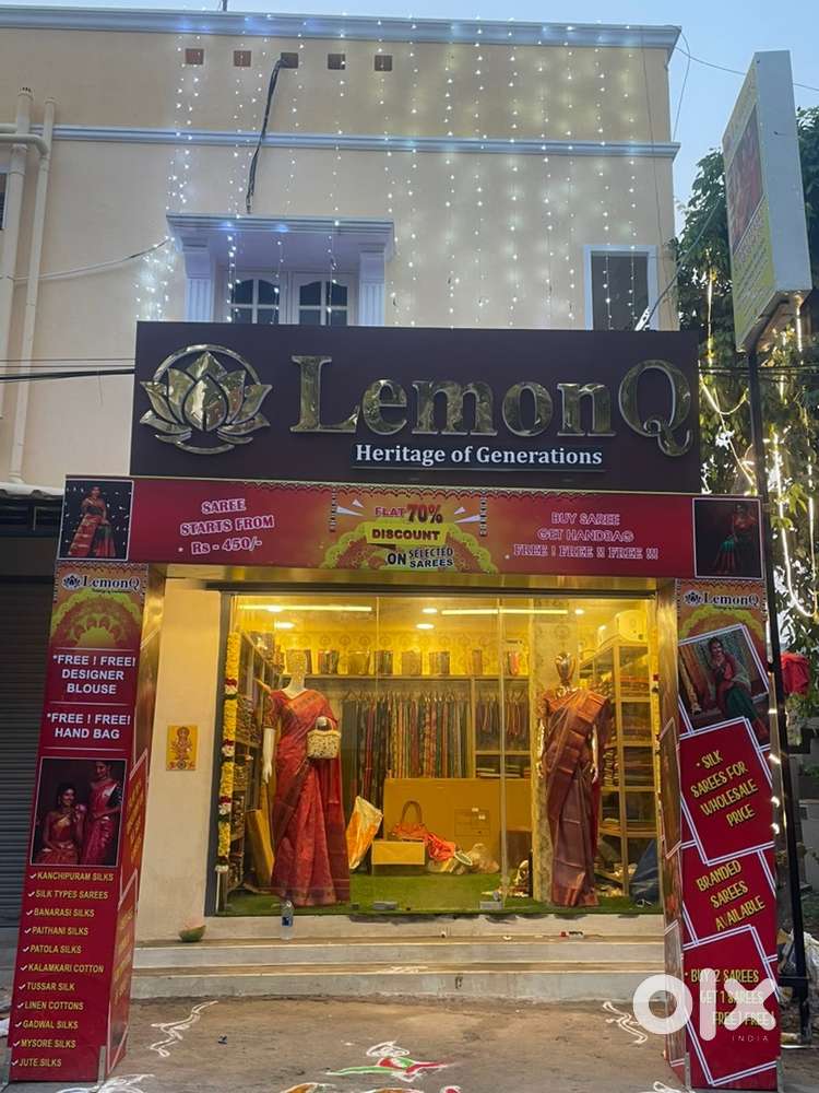 Saree shop inside sale and shop maintain