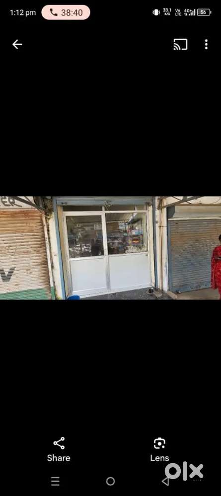Aluminium and glass door