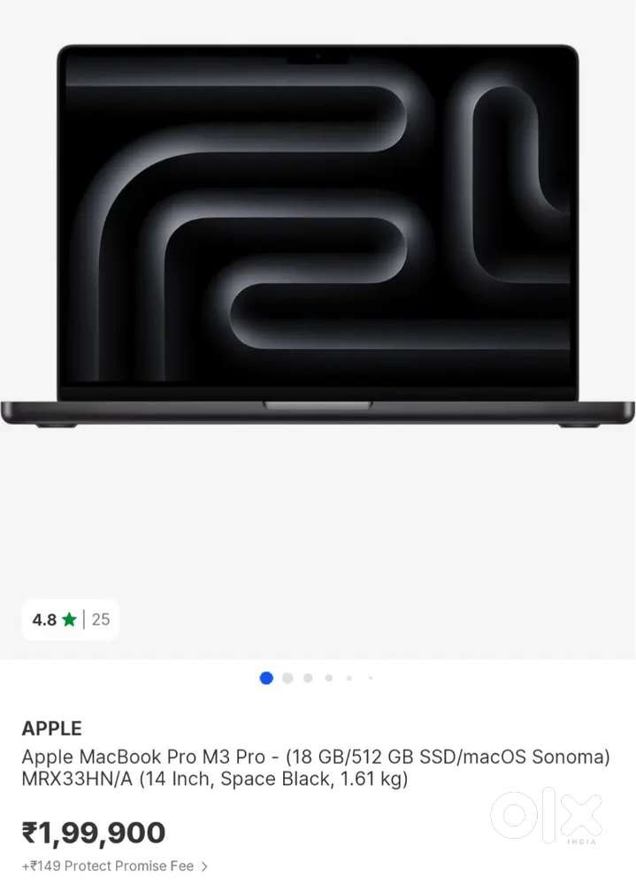 Apple MacBook Pro M3 Pro - (18 GB/512 GB SSD/macOS Sonoma)