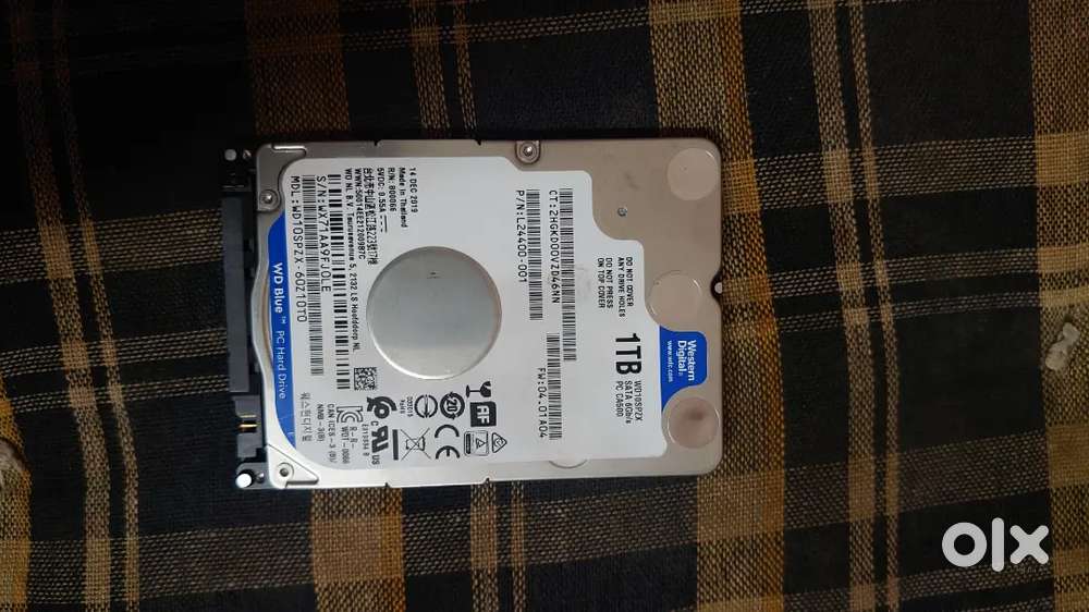 1tb harddisk available in Seagate Western digital with 1 year warranty