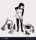 Cleaning female