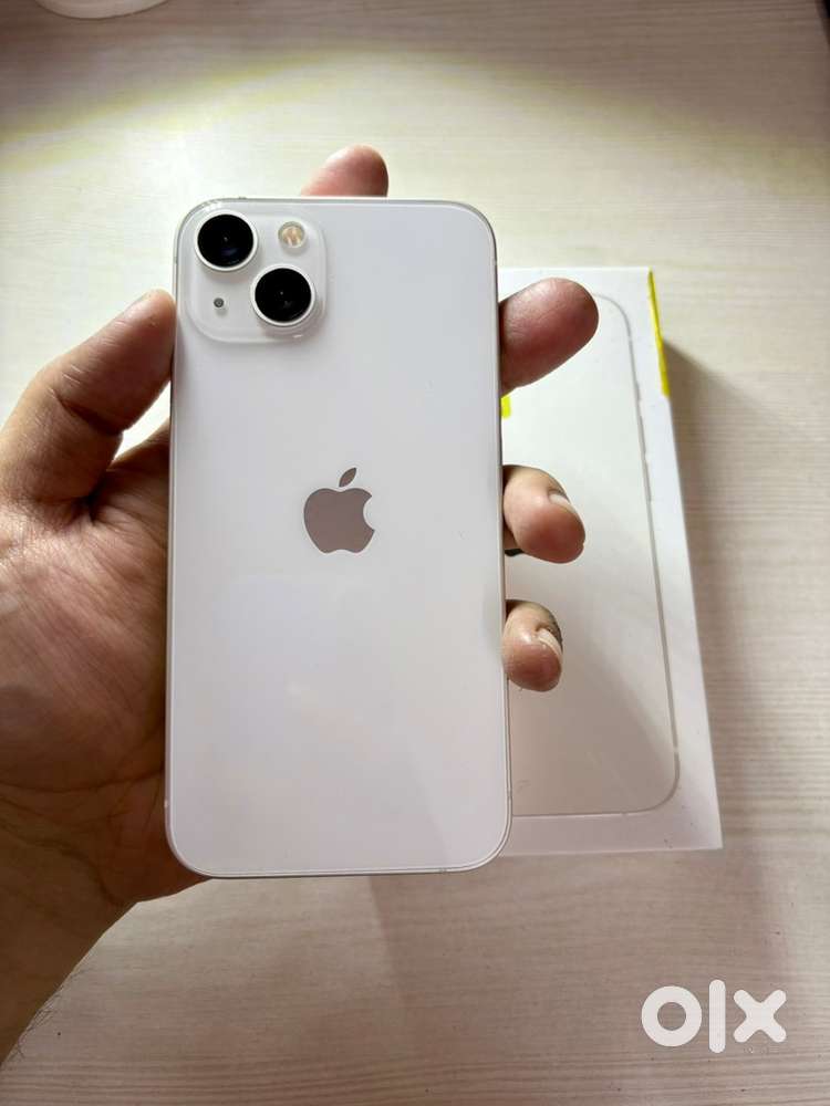 Apple iPhone 13 (White, 128 GB) at low price with box and bill + more