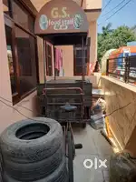 Food cart with cycle style