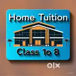 Home tuition available from class 1 to 8th