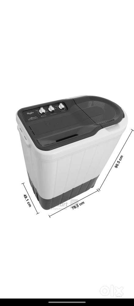 Semi-Automatic washing machine Whirlpool 6.2Kg Turbo scrub technology