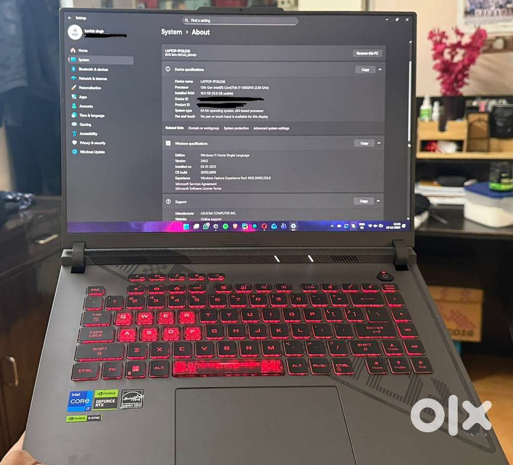 ASUS ROG Strix G16 2024 model