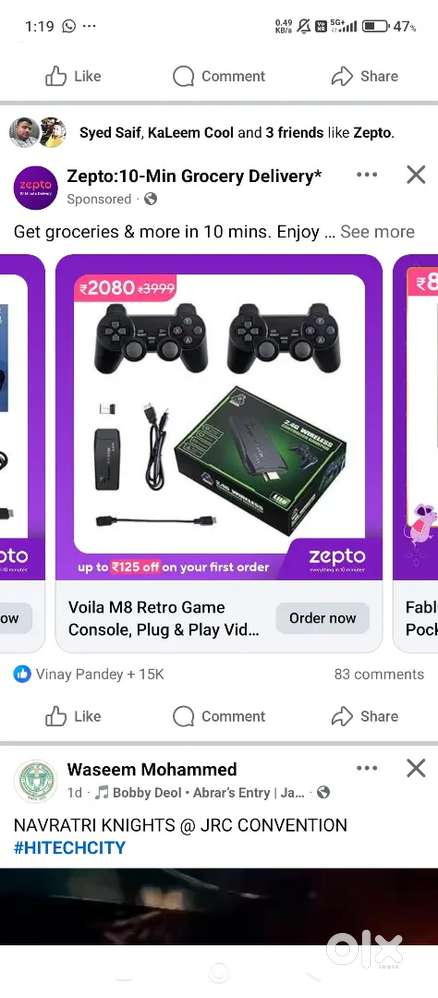 2.4G wireless game two game controllers 2000 plus game