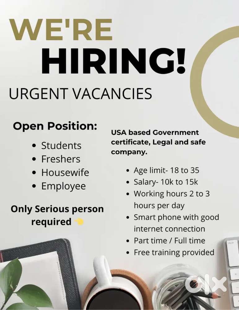 Work from Home - Part Time Opportunity  Earn ₹8000 - ₹15000 Monthly