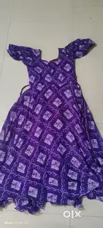 Long gown with designer sleeves