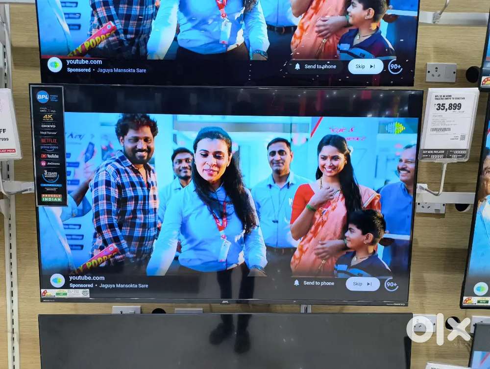 Bpl 55 inch 4k tv brand new seal packed
