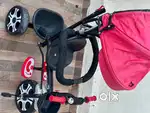 Red & Black Baby Tricycle for Kids with Canopy