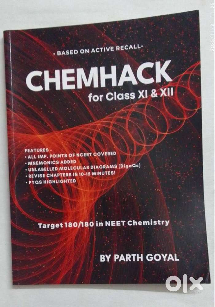NEET-CHEMHACK for class 11th and 12th cheistry (4th edition 2023)