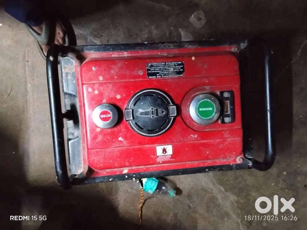 1000 EBK HONDA GENERATOR petrol & kerosene oil
