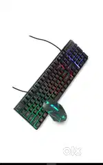 RGB gaming keyboard mouse with free bestor 4 in 1 hub