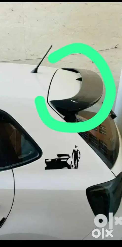 Volkswagen polo gti spoiler abs plastic gloss black