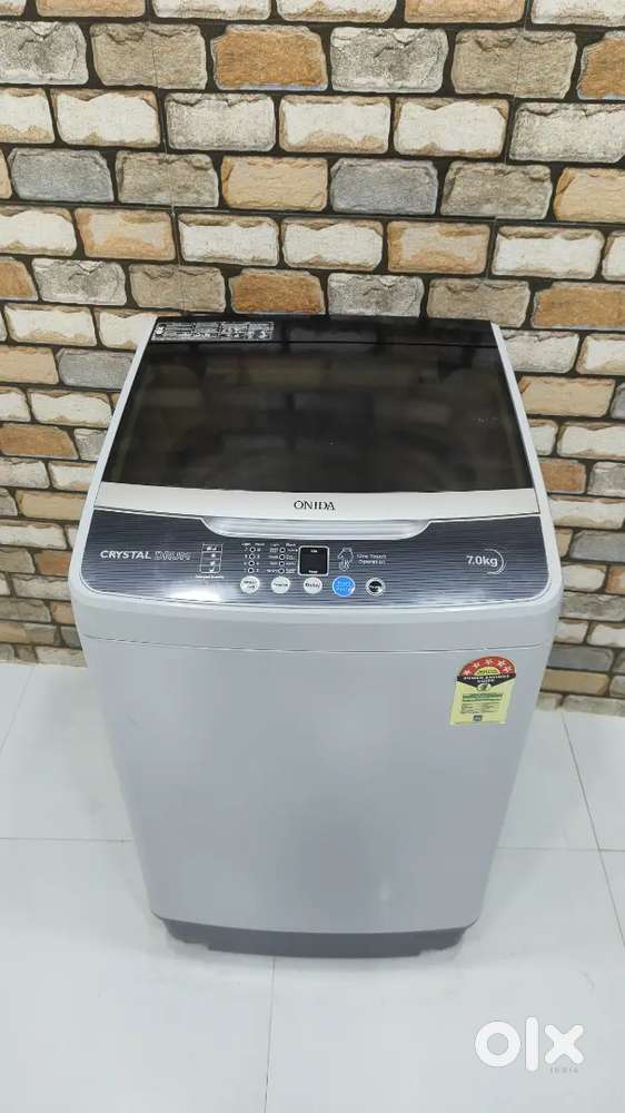 Onida crystal drum 7kg full automatic washing machine with free pipesc