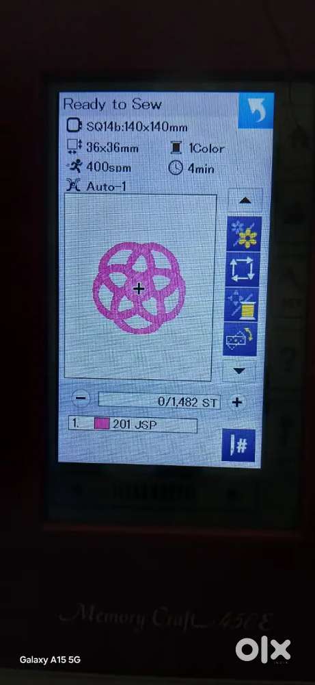 Computerised embroidery machine