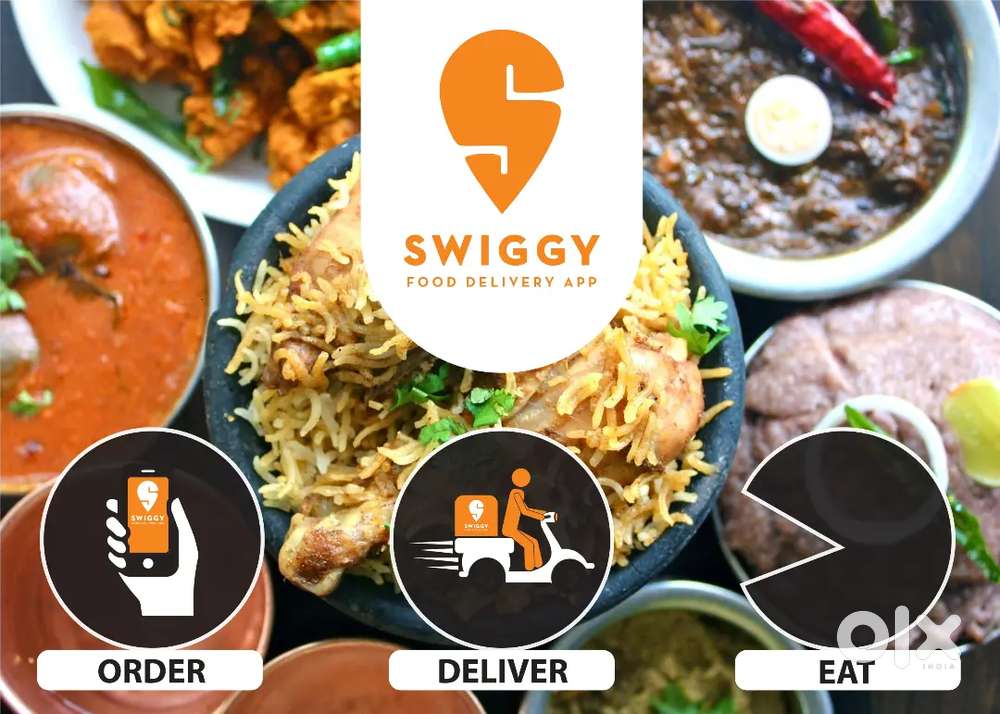 Swiggy food grocery delivery job work in flexible