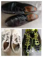 Shoes - football shoes and normal shoes.