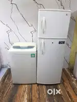Lg top load fully automatic washing machine and double door refrigera