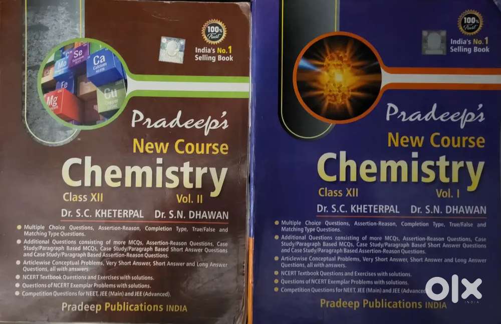 For sale:Pradeep chemistry guide books(2 nos)