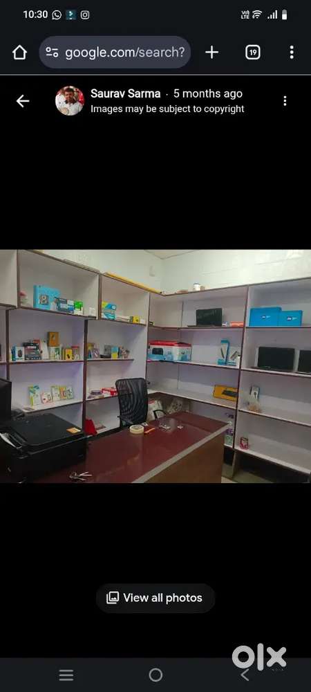10x10 Room for Shop fully furnished @3lakh