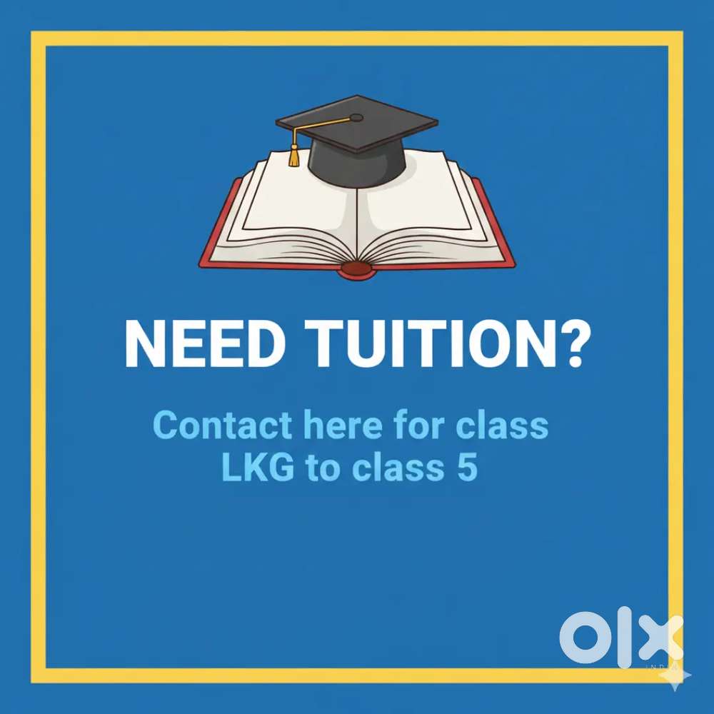 Tuition teacher for all subject lkg to class 5