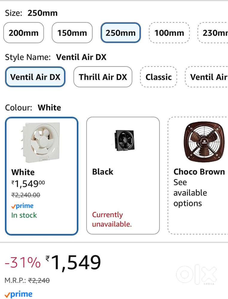 Brand New Exhaust fan for sale 10inch 250mm