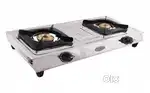 Old 2 burner gas stove (stainless steel)