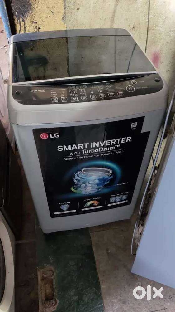 LG washing machine fully automatic top load with warranty 1 year old