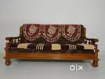Teak Wood 5 Seater (3+1+1) Sofa Set for Living Room