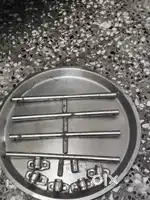Rod t shape door handle and clips