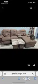 L shaped comfy sofa