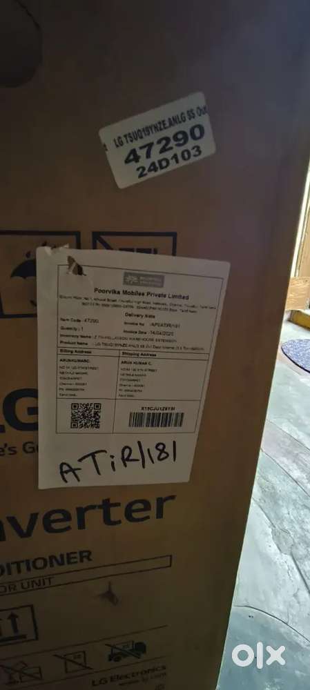 LG 1.5 ton 5star
